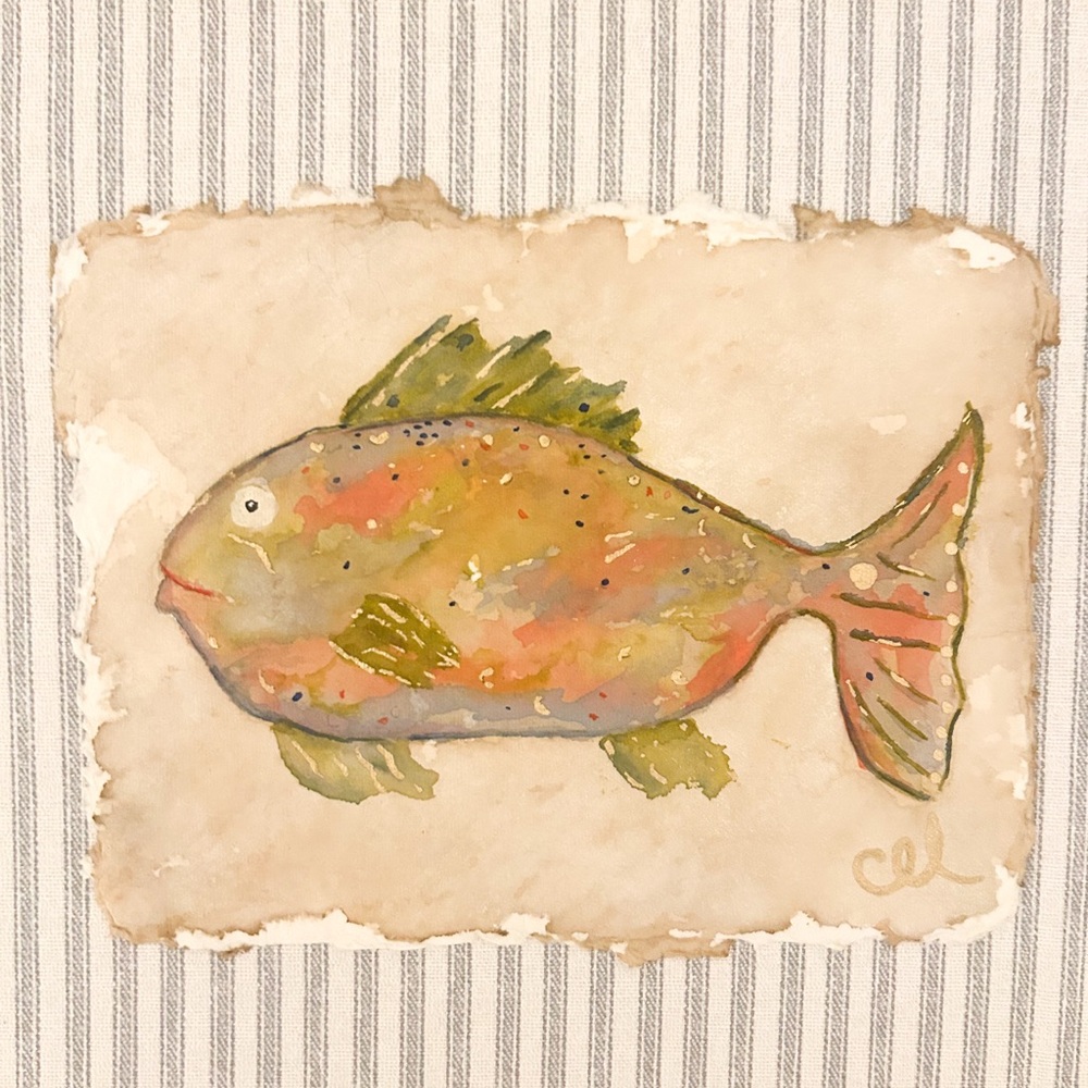 Original Fish Painting - Picture 3 of 5